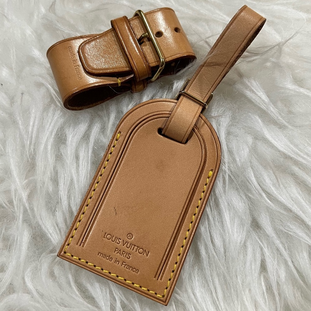 Louis Vuitton Luggage Tag and Belt Set